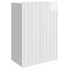 vidaXL Mobiletto a muro Bianco Lucido 66 x 34,5 x 92 cm