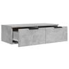 vidaXL Mobili Pensili 2 pz Grigio Cemento 68x30x20cm Legno Multistrato