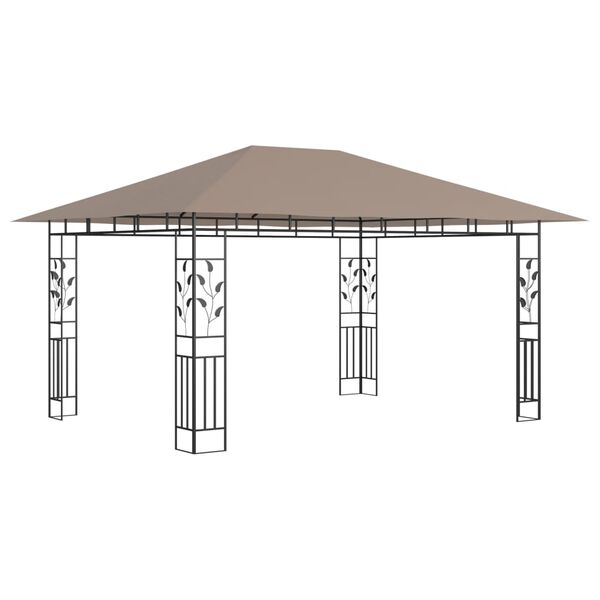 vidaXL Gazebo con Zanzariera 4x3x2,73 m Talpa 180 g/m²