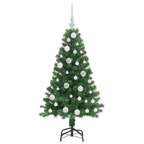 vidaXL Albero di Natale artificiale con 150 LED Verde 120 cm