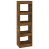 vidaXL Libreria/Divisorio Rovere Fumo 40x30x135 cm