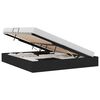 vidaXL Letto con Contenitore con testiera Nero 180 x 200 cm Tessuto