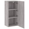 vidaXL Mobile TV Parete Grigio Sonoma 40,5x30x90 cm Legno Multistrato
