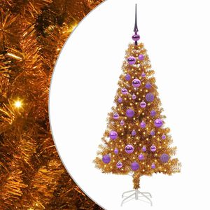 vidaXL Albero di Natale Oro 120 cm PET