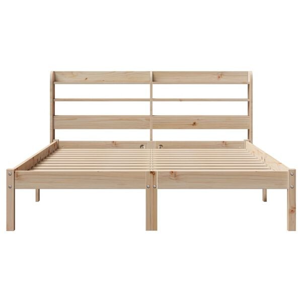 vidaXL Letto senza Materasso 120x190 cm in Legno Massello di Pino