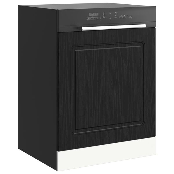 vidaXL Mobile da cucina Kalmar Rovere Nero 60 x 1,5 x 67 cm