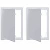 vidaXL Pannelli di Accesso 2 pz Bianco 15 x 23 cm Plastica ABS