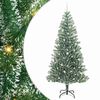 vidaXL Albero di Natale Artificiale Imbiancato con Luci LED 240 cm