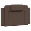 vidaXL Letto Viana con Materasso Marrone 90x200 cm in Similpelle