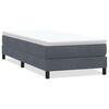 vidaXL Giroletto Molle senza Materasso Grigio Scuro 100x210 cm Velluto