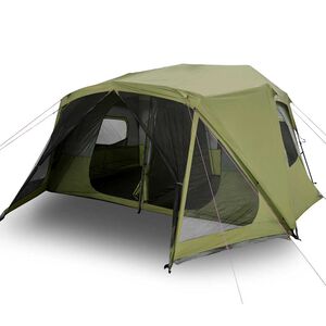 vidaXL Tenda Campeggio 10 Persone Verde Rilascio Rapido Impermeabile