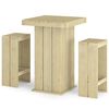 vidaXL Set Bistr&ograve; da Giardino 3 pz in Legno di Pino Impregnato