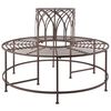 Esschert Design Panchina Circolare da Albero in Metallo