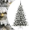 vidaXL Albero di Natale Artificiale con Rami Pieghevoli Bianco 180 cm