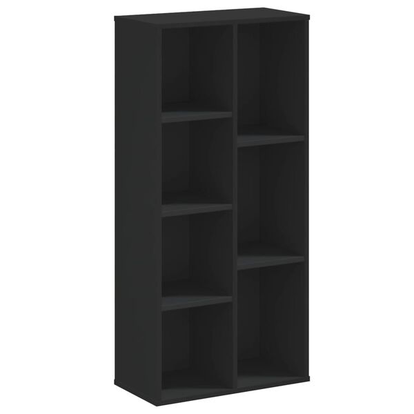 vidaXL Libreria Nera 50x25x105 cm in Legno Multistrato