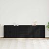 vidaXL Credenza Rovere Nero 240 x 33 x 70 cm Legno multistrato
