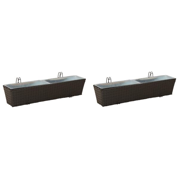 vidaXL Ringhiera Metallo