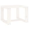 vidaXL Tavolino da Giardino Bianco 40x38x28,5 cm Legno Massello Pino