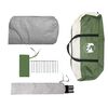 vidaXL Tenda da Campeggio per 2 Persone Verde Impermeabile