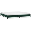 vidaXL Giroletto senza Materasso Verde Scuro 200x200 cm in Velluto