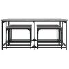 vidaXL Tavolini Salotto Impilabili 5pz Grigio Sonoma Legno Multistrato