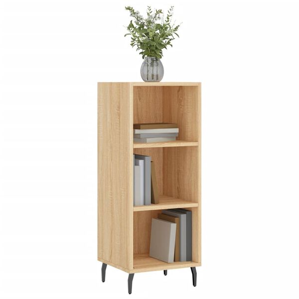 vidaXL Credenza Rovere Sonoma 34,5x32,5x90 cm in Legno Multistrato