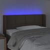 vidaXL Testiera a LED Tortora 93x16x78/88 cm in Tessuto