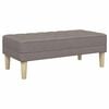 vidaXL panchina con cuscino Talpa 113 x 57 x 39 cm Tessuto