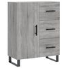 vidaXL Credenza Grigio Sonoma 69,5x34x180 cm in Legno Multistrato