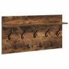 vidaXL Appendiabiti a muro A parete Rovere fum&eacute; 80 x 40 x 12 cm