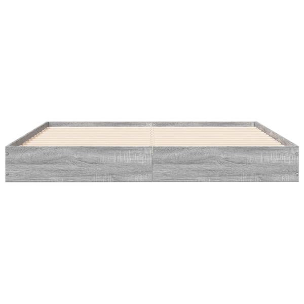 vidaXL Giroletto Grigio Sonoma 135x190 cm in Legno Multistrato
