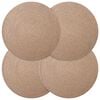 vidaXL Sottobicchieri in juta 4 pcs Naturale &Oslash; 30 cm 100% Juta Tossa