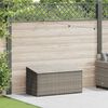vidaXL Baule da giardino grigio 110x50x58 cm in polyrattan