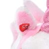vidaXL Unicorno di Peluche in Piedi Bianco e Rosa XXL