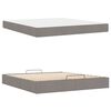 vidaXL Struttura letto con materasso con materasso 2 pcs Talpa Tessuto