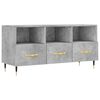 vidaXL Mobile Porta TV Grigio Cemento 102x36x50 cm Legno Multistrato