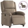 vidaXL Poltrona Reclinabile Elettrica Cappuccino in Similpelle
