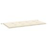 vidaXL Cuscino per Panca Crema 120x50x3 cm in Tessuto Oxford