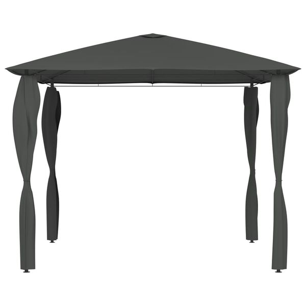 vidaXL Gazebo con Montanti Rivestiti 3x3x2,6 m Antracite 160 g/m²