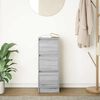 vidaXL Credenza Grigio Sonoma 29,5x34x76 cm in Legno Multistrato