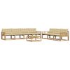 vidaXL Set di divani da esterno 8 pcs Bianco e Beige
