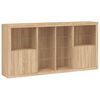 vidaXL Credenza con Luci LED Rovere Sonoma 202x37x100 cm