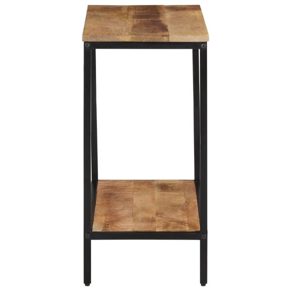 vidaXL Tavolo Consolle 70x35x70 cm in Legno Massello di Mango Grezzo