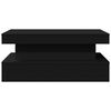 vidaXL Tavolino da Soggiorno con Luci LED Nero 90x50x40 cm
