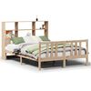 vidaXL Letto Libreria senza Materasso 120x200cm Legno Massello di Pino