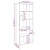 vidaXL Libreria Grigio Sonoma 67x24x161 cm in Legno Ingegnerizzato