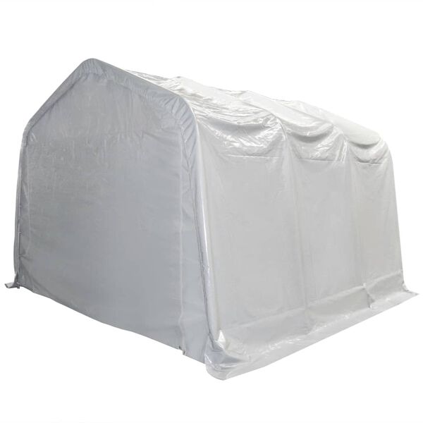 vidaXL Tenda Capannone in PVC 550 g/m&sup2; 4x6 m Bianco