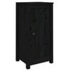 vidaXL Credenze 2 pz Nere 39x35x80 cm in Legno Massello di Pino
