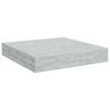 vidaXL Scaffale a Parete Grigio Cemento 23x23,5x3,8 cm in MDF