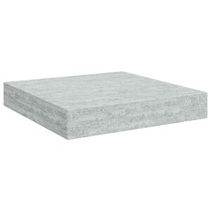 vidaXL Scaffale a Parete Grigio Cemento 23x23,5x3,8 cm in MDF